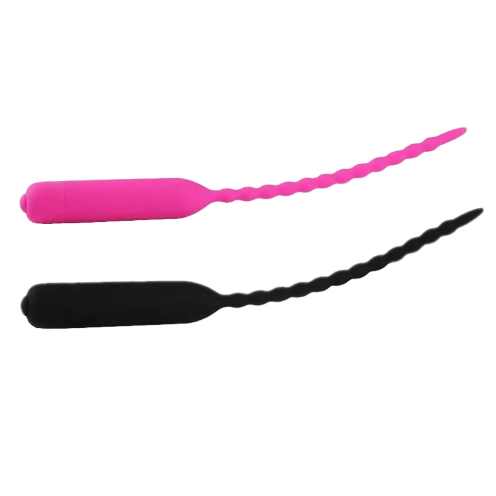 10-Speed Vibrating Beaded Urethral Plug