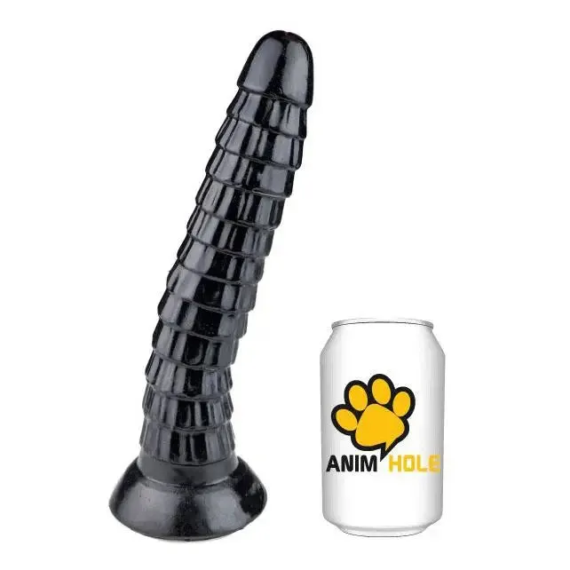 10.5-inch Black Large Flexible Realistic Dildo with Suction Cup