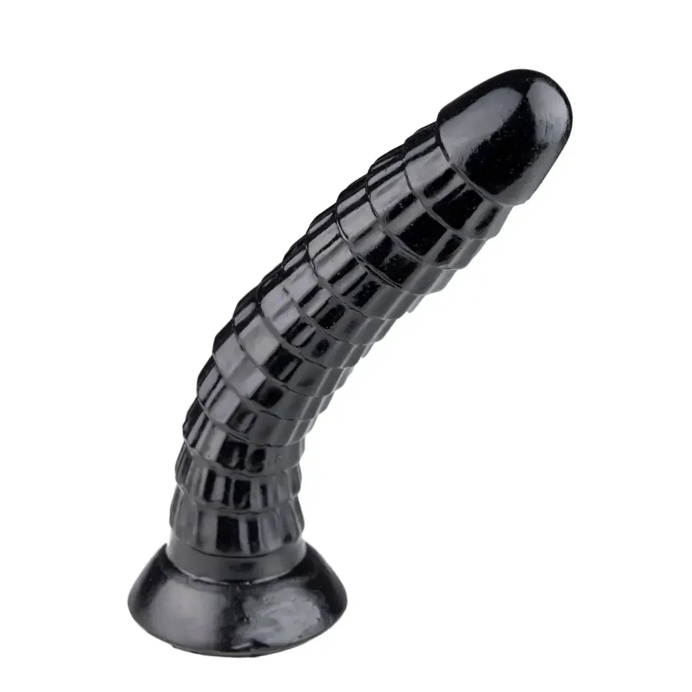10.5-inch Black Large Flexible Realistic Dildo with Suction Cup