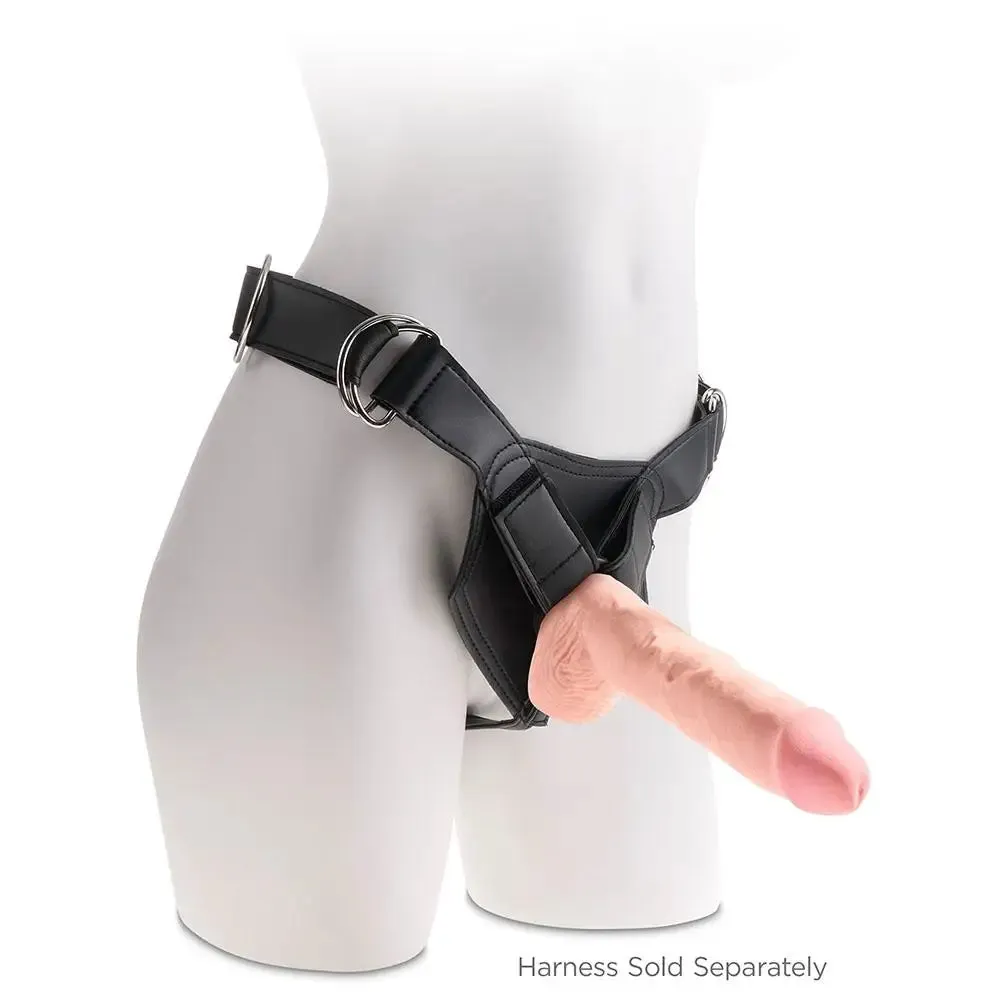 10.5-inch Flesh Pink Penis Dildo with Suction Cup Base and Balls