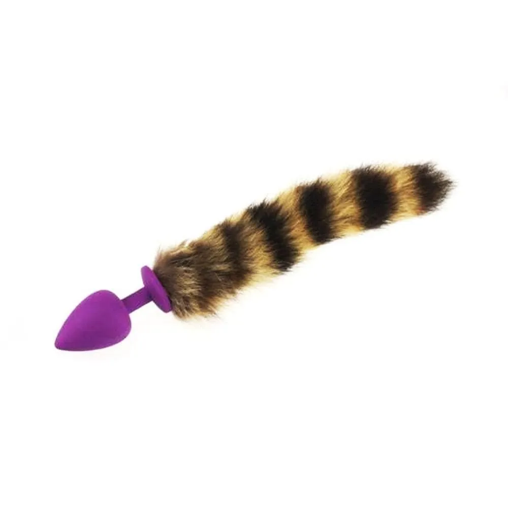 14 Stylish Raccoon Tail Plug with Large Silicone