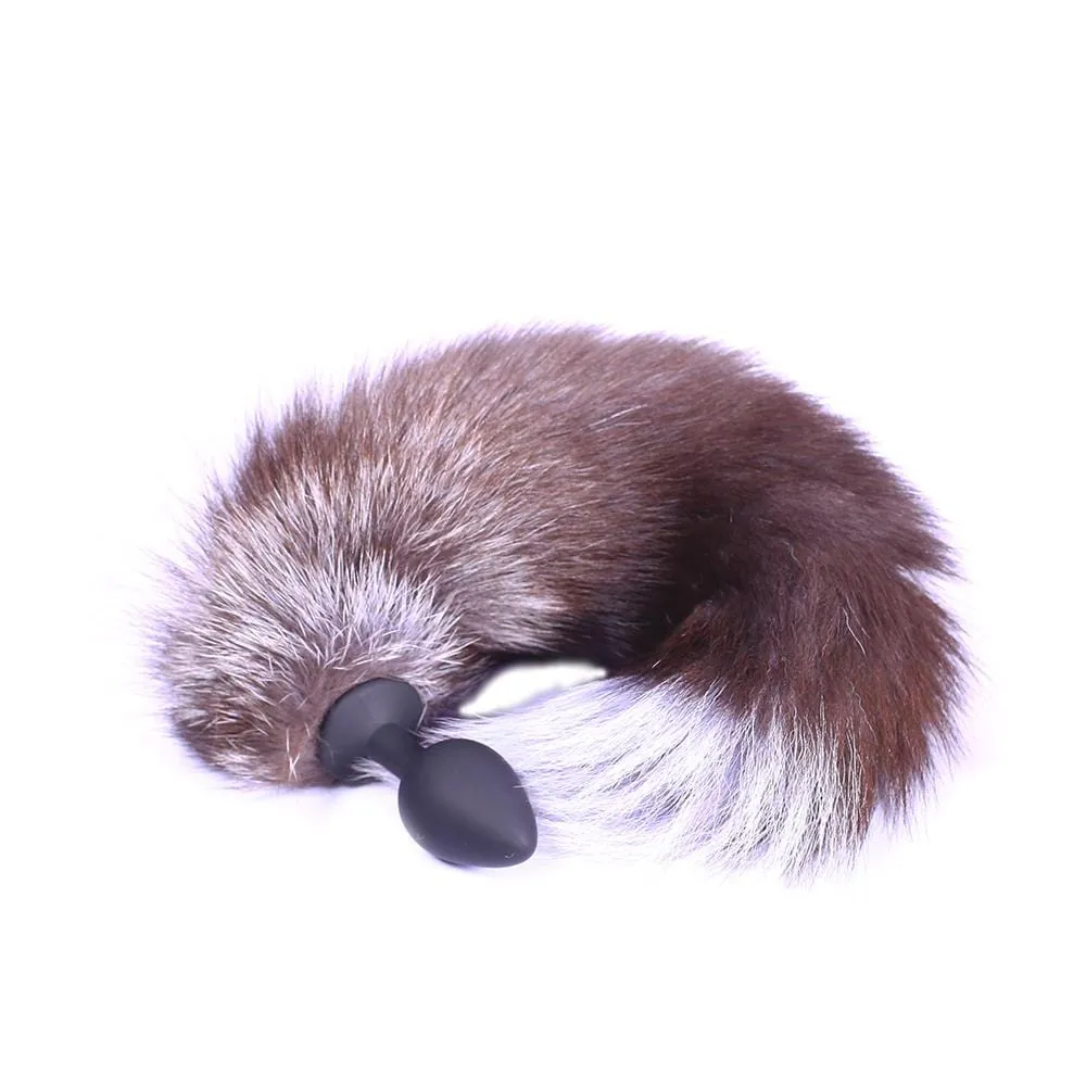 18 Black Wolf Silicone Plug