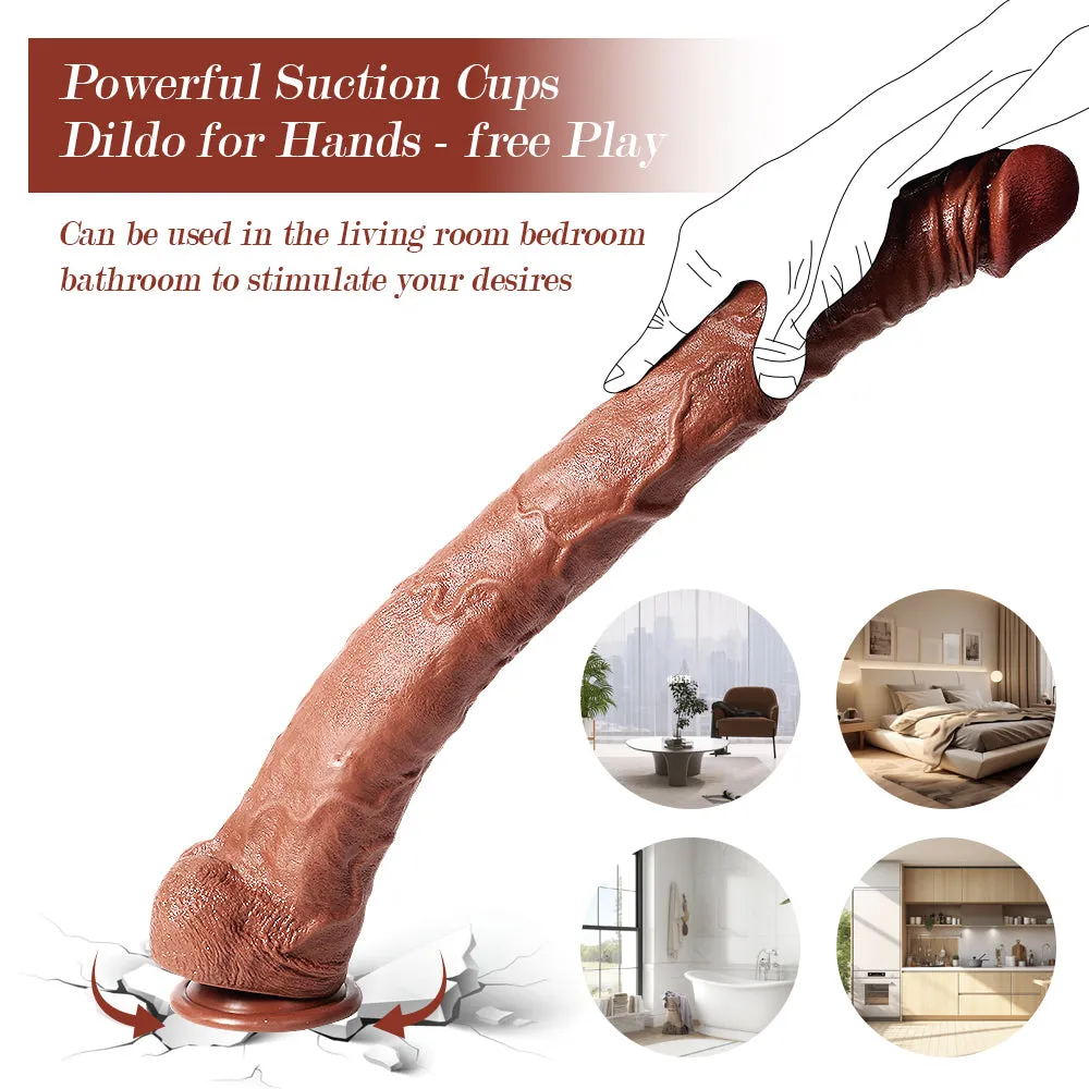 22-Inch Extra-Long Dildo Ultimate Length for Deep Satisfaction