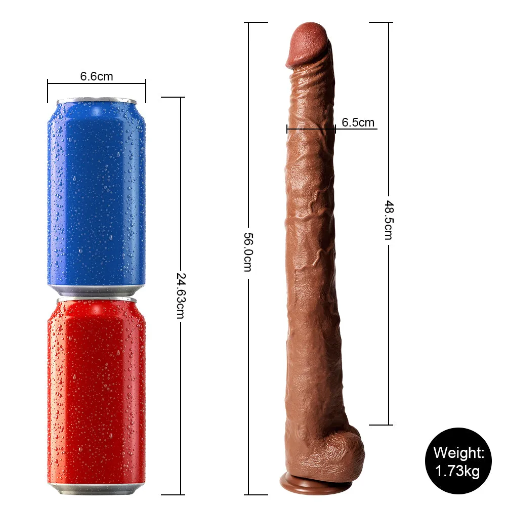 22-Inch Extra-Long Dildo Ultimate Length for Deep Satisfaction