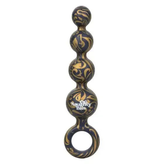 5-inch Colt Silicone Black Splashproof Large Anal Beads