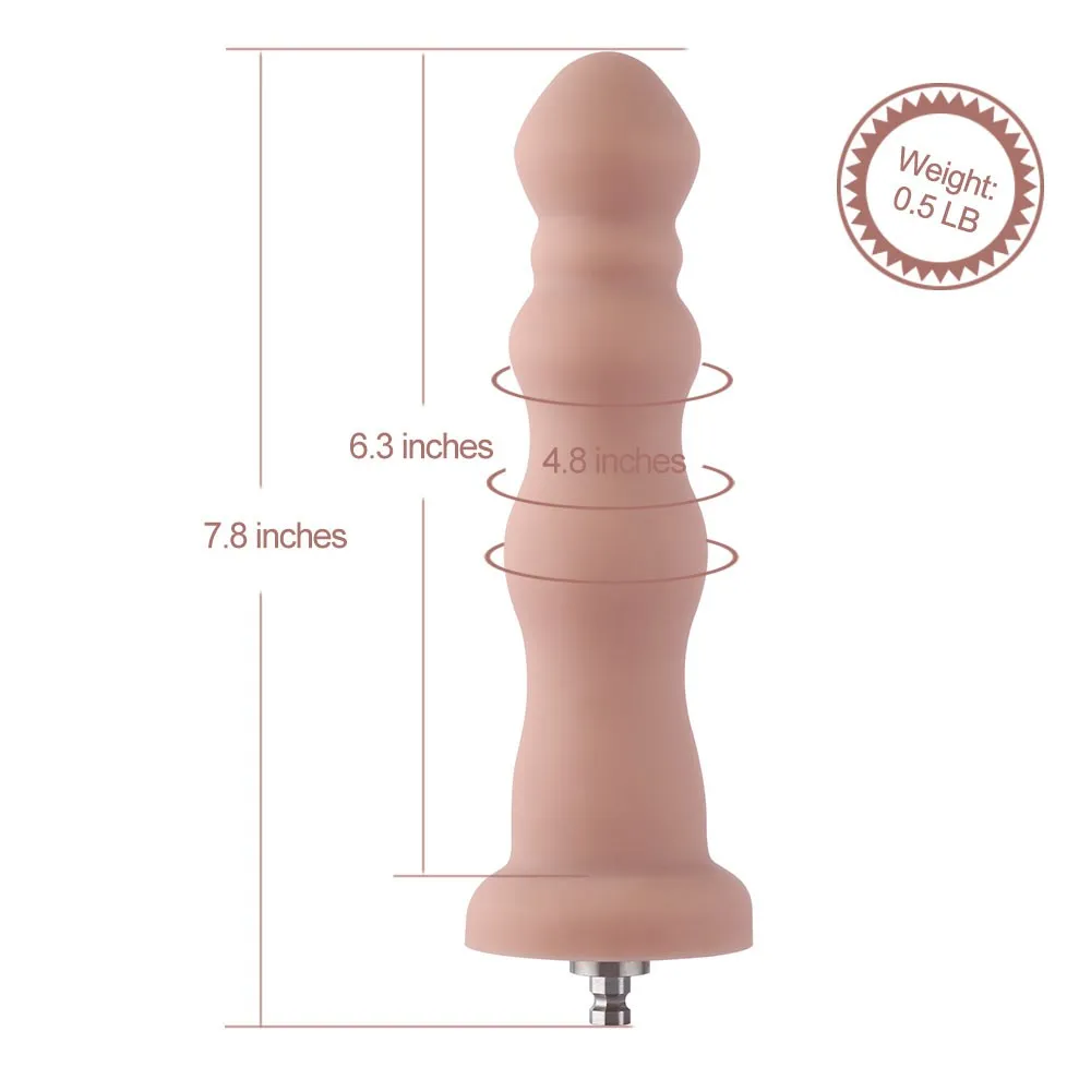 7.8 Silicone Beaded Anal Plug Attachment for Hismith Sex Machines