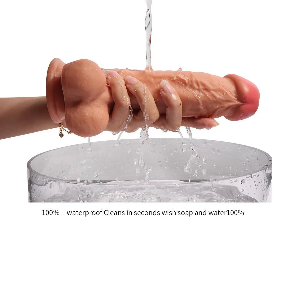 7.87 inch Realistic Dildo Body-Safe Material Lifelike Huge Penis