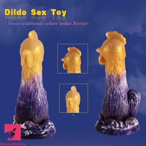7.87in Exotic Thick Rooster Chicken Silicone Dildo Penis Couple Gift Sex Toy