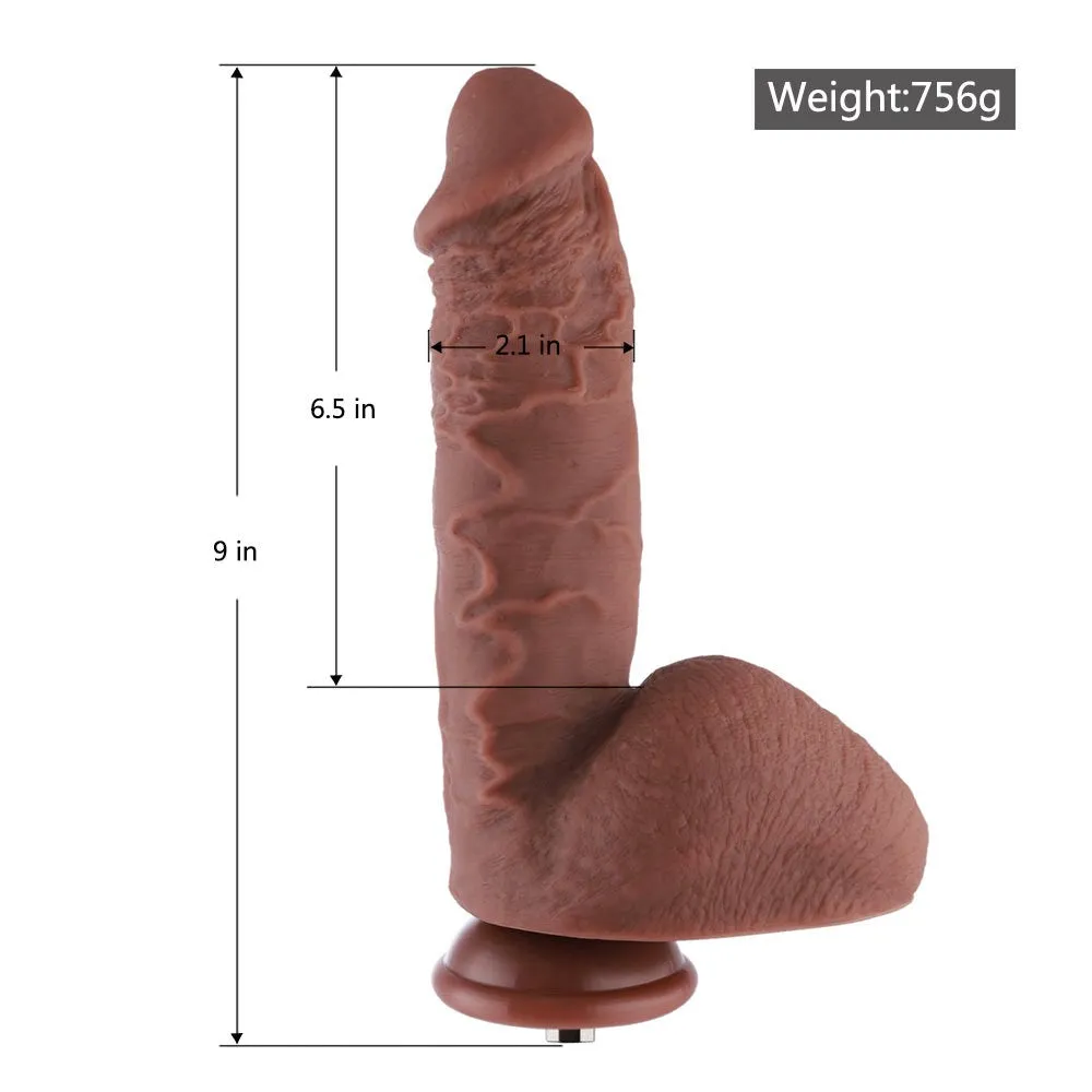 9 Huge Silicone Dildo Attachment for Hismith Sex Machines