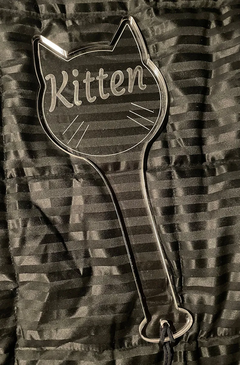 Acrylic Kitten Paddle