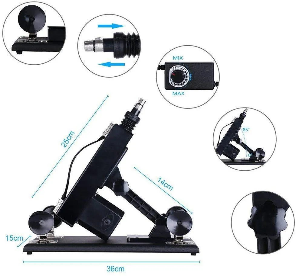 Adult Sex Machine Gun for Women with Lifelike Dildo