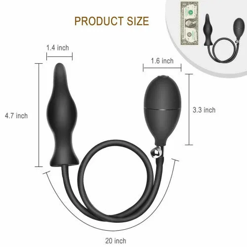 Anal Expander Manual Inflatable Butt Plug 11 cm