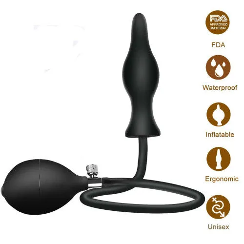 Anal Expander Manual Inflatable Butt Plug 11 cm