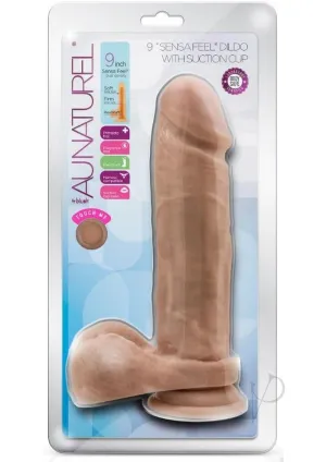 Au Naturel Dildo With Suction 9.5 Mocha