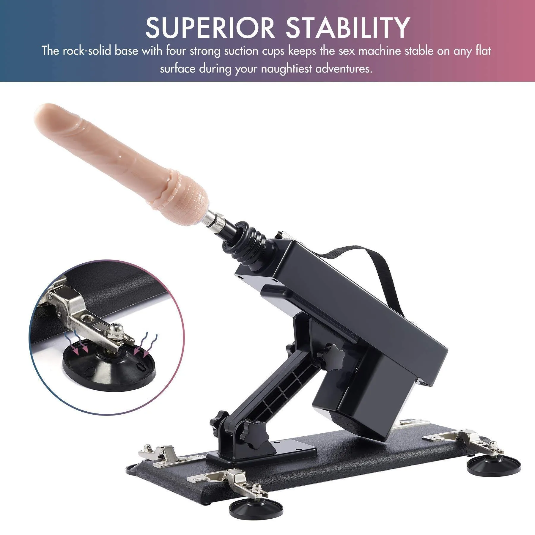 Automatic Fucking Sex Machine with Realistic Dildo