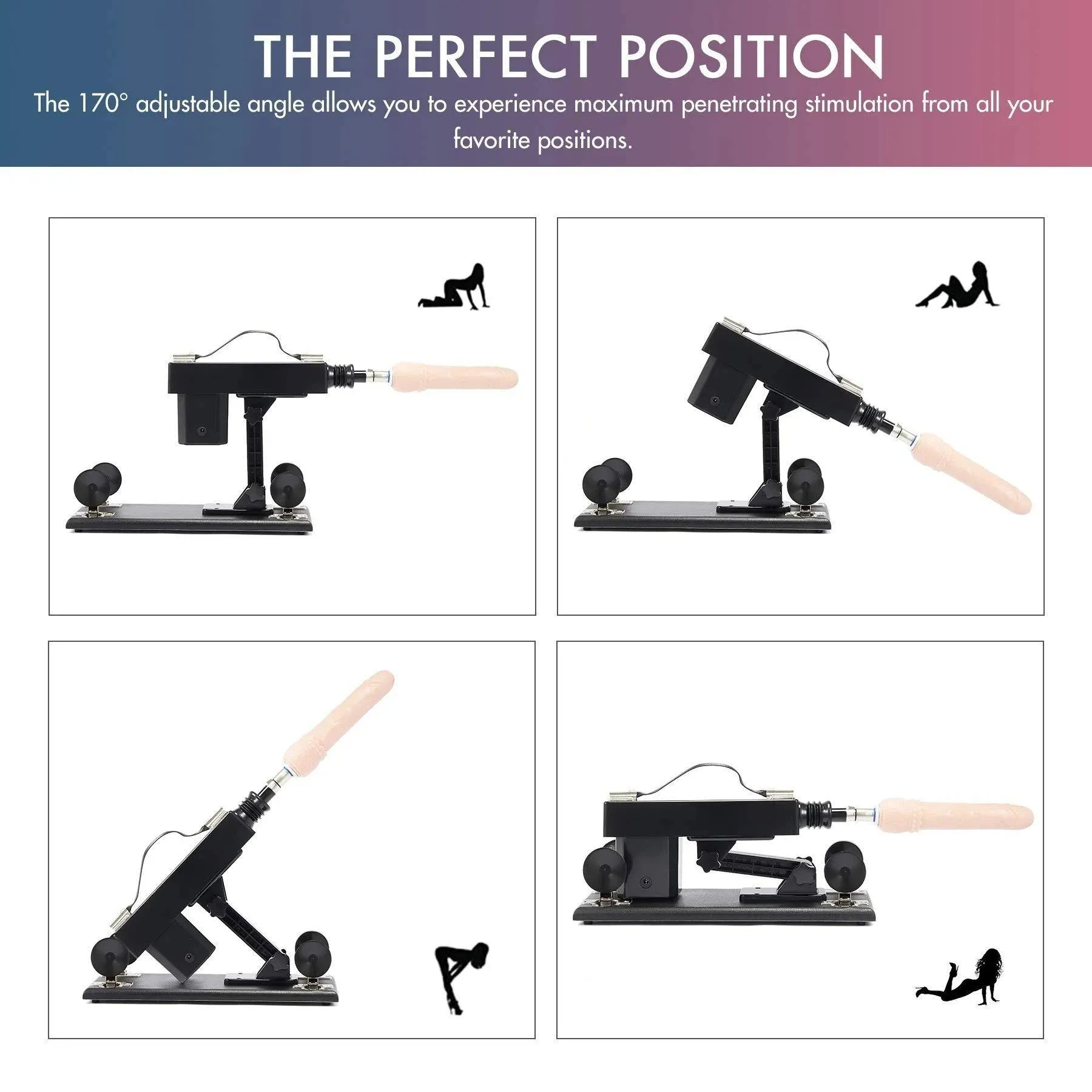 Automatic Fucking Sex Machine with Realistic Dildo