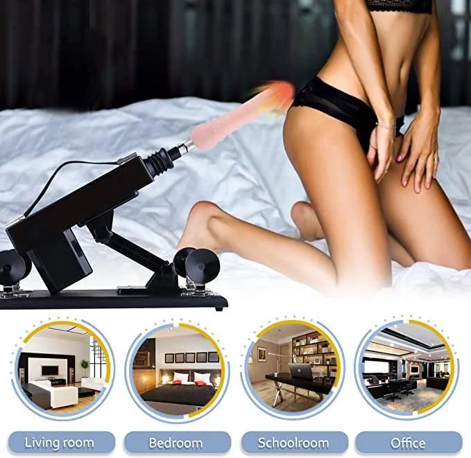 Automatic Fucking Sex Machine with Realistic Dildo