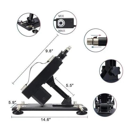 Automatic Fucking Sex Machine with Realistic Dildo