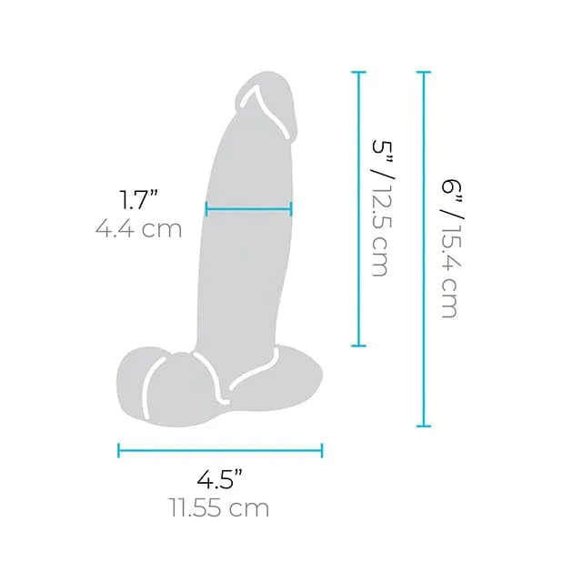 B Vibe - Slipskin 6 Girthy Realistic Dildo (Mocha)