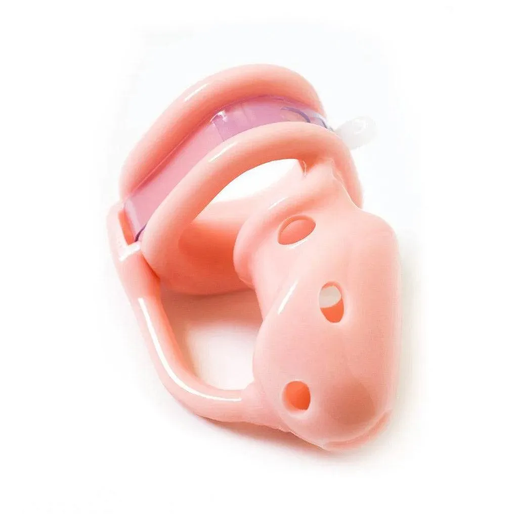Birdlocked Silicone Classic Chastity Device. Pink