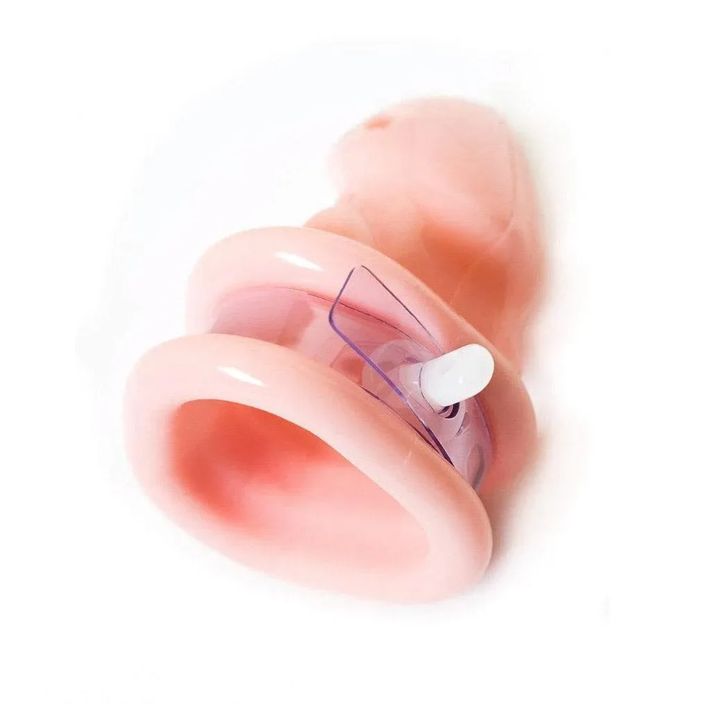 Birdlocked Silicone Classic Chastity Device. Pink