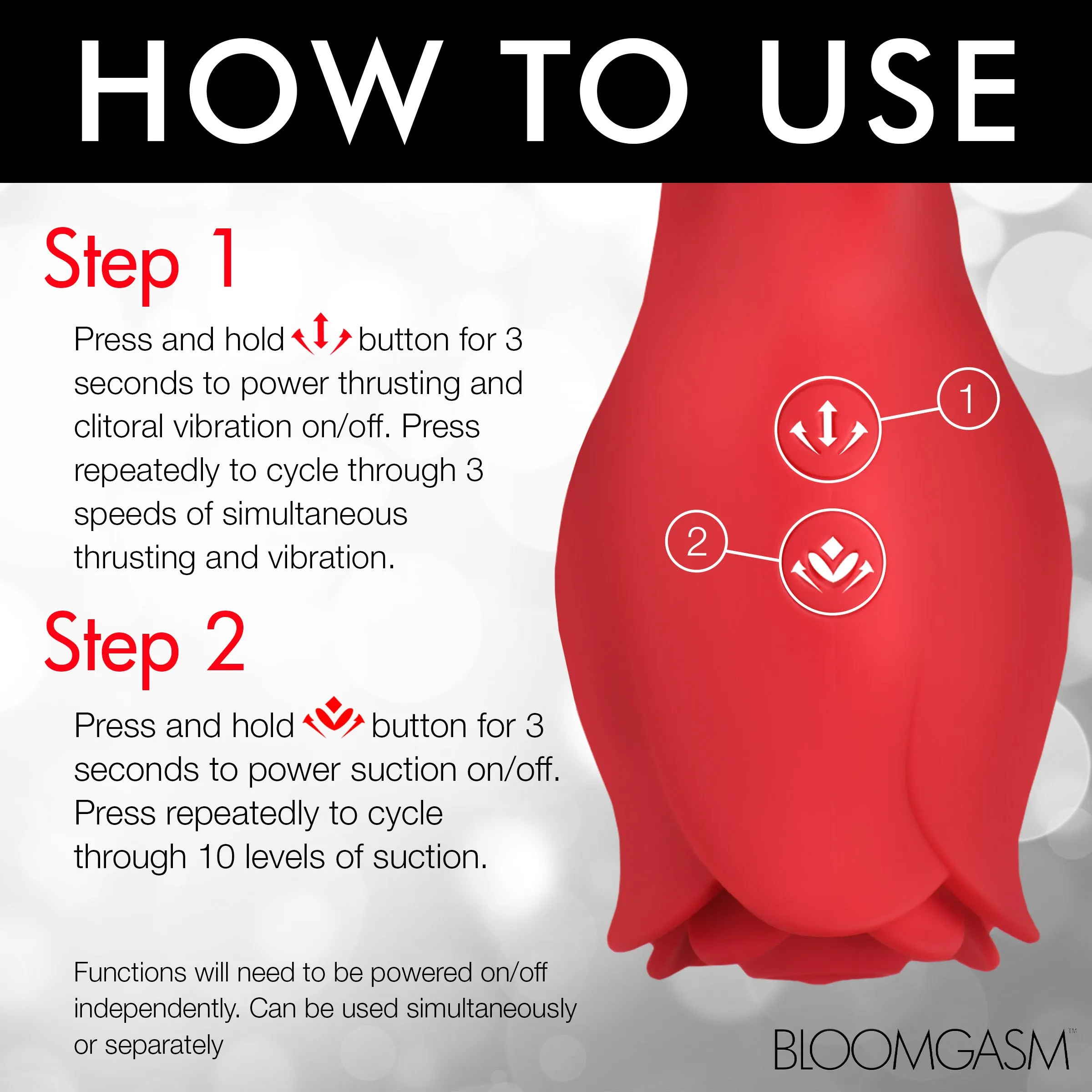 Blooming Bunny Sucking And Thrusting Silicone Rabbit Vibrator