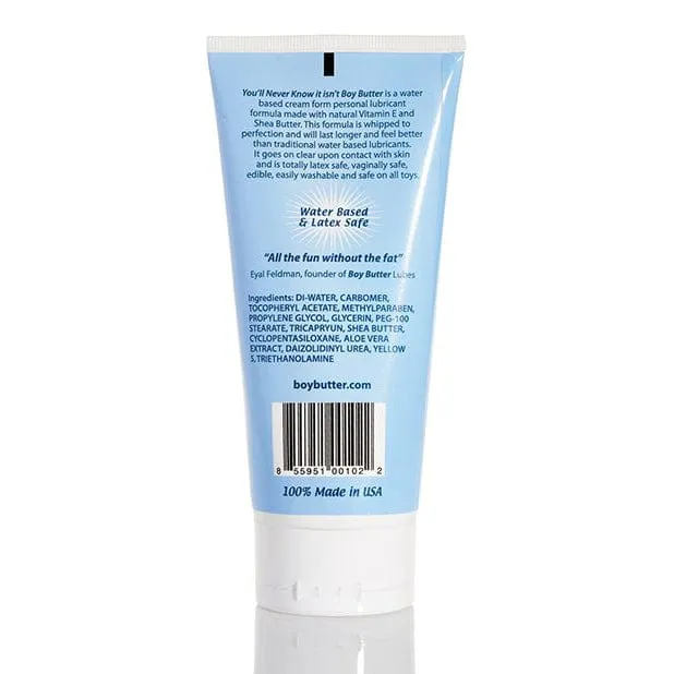 Boy Butter - H2O Water Based Cream Lube Tube 6oz