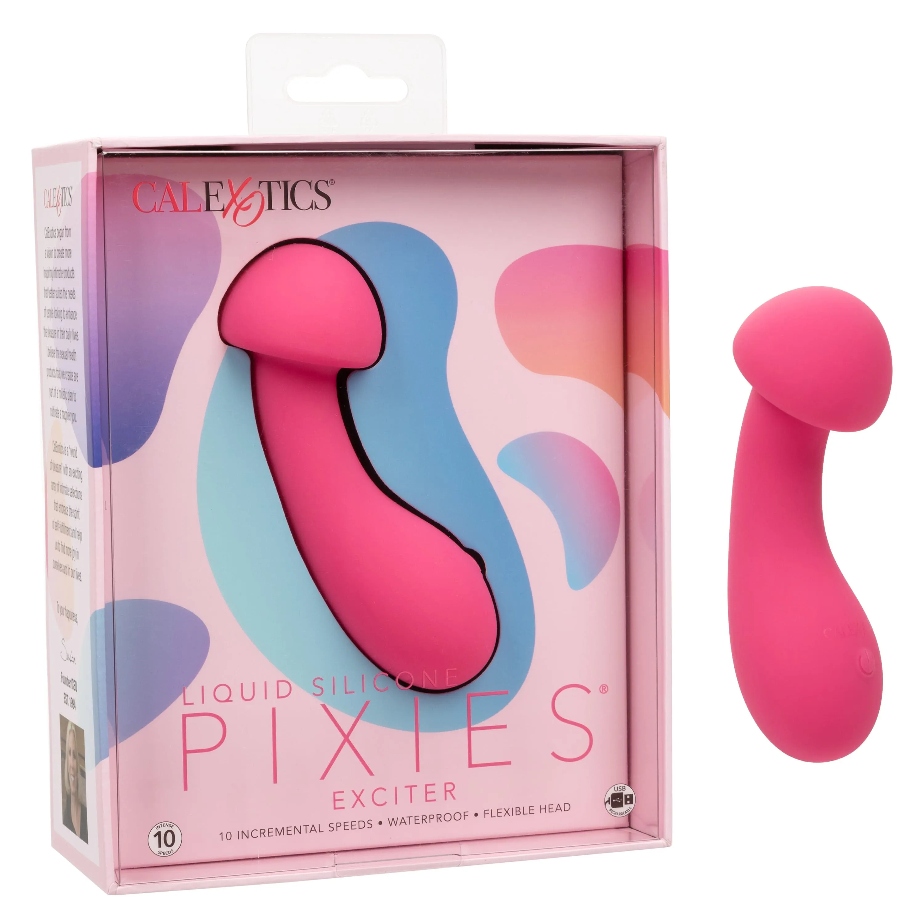 California Exotics - Liquid Silicone Pixies Exciter Clit Massager (Pink)