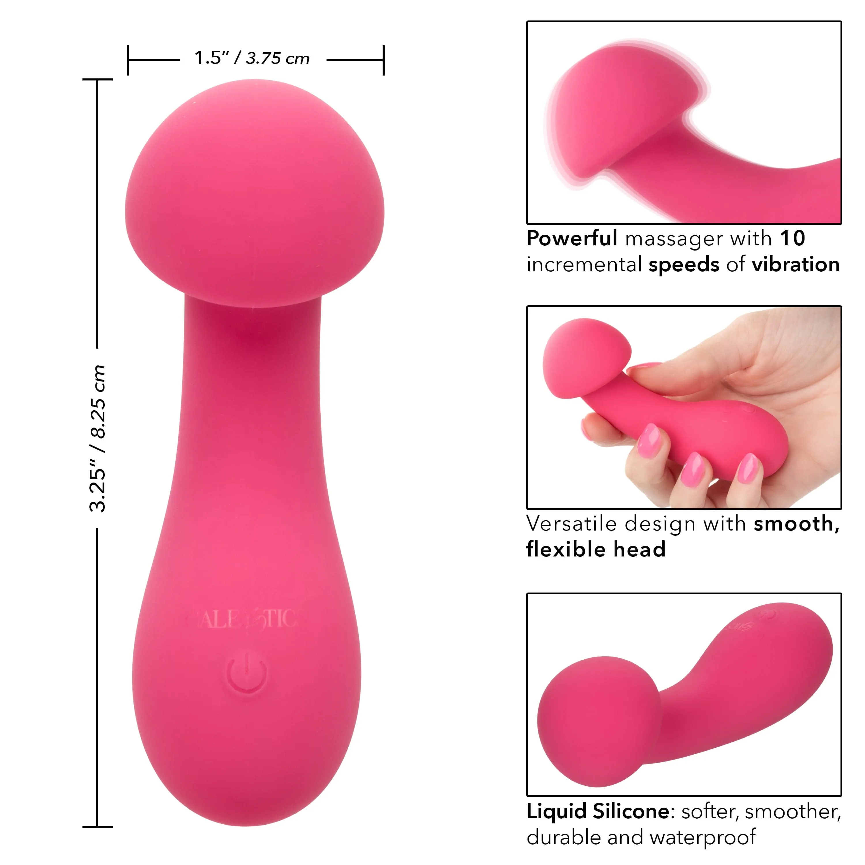 California Exotics - Liquid Silicone Pixies Exciter Clit Massager (Pink)