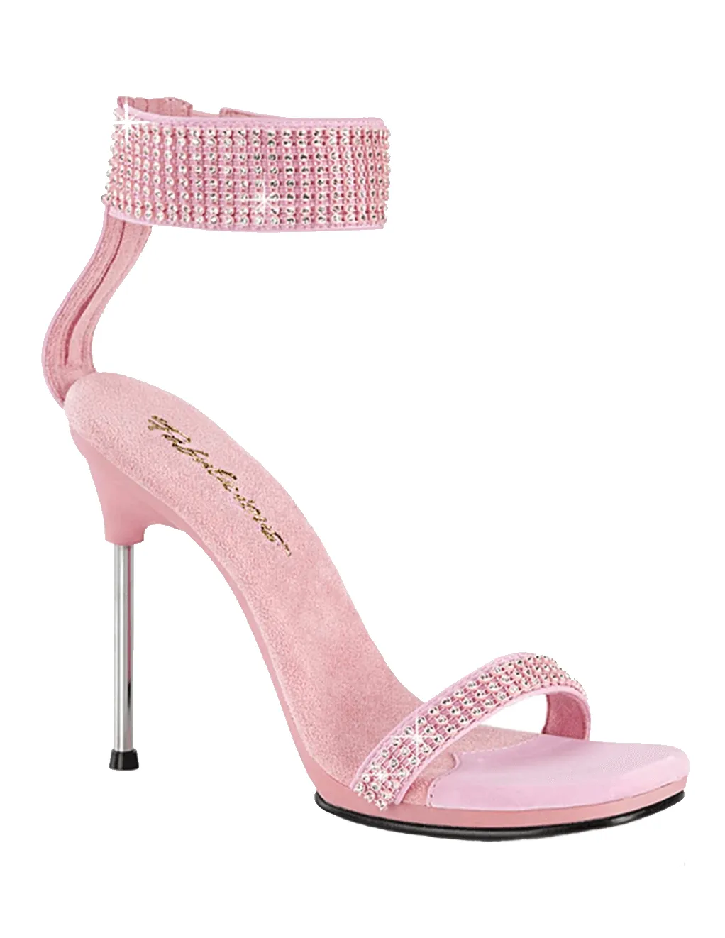 Chic-40 Rhinestone Ankle Cuff Sandal