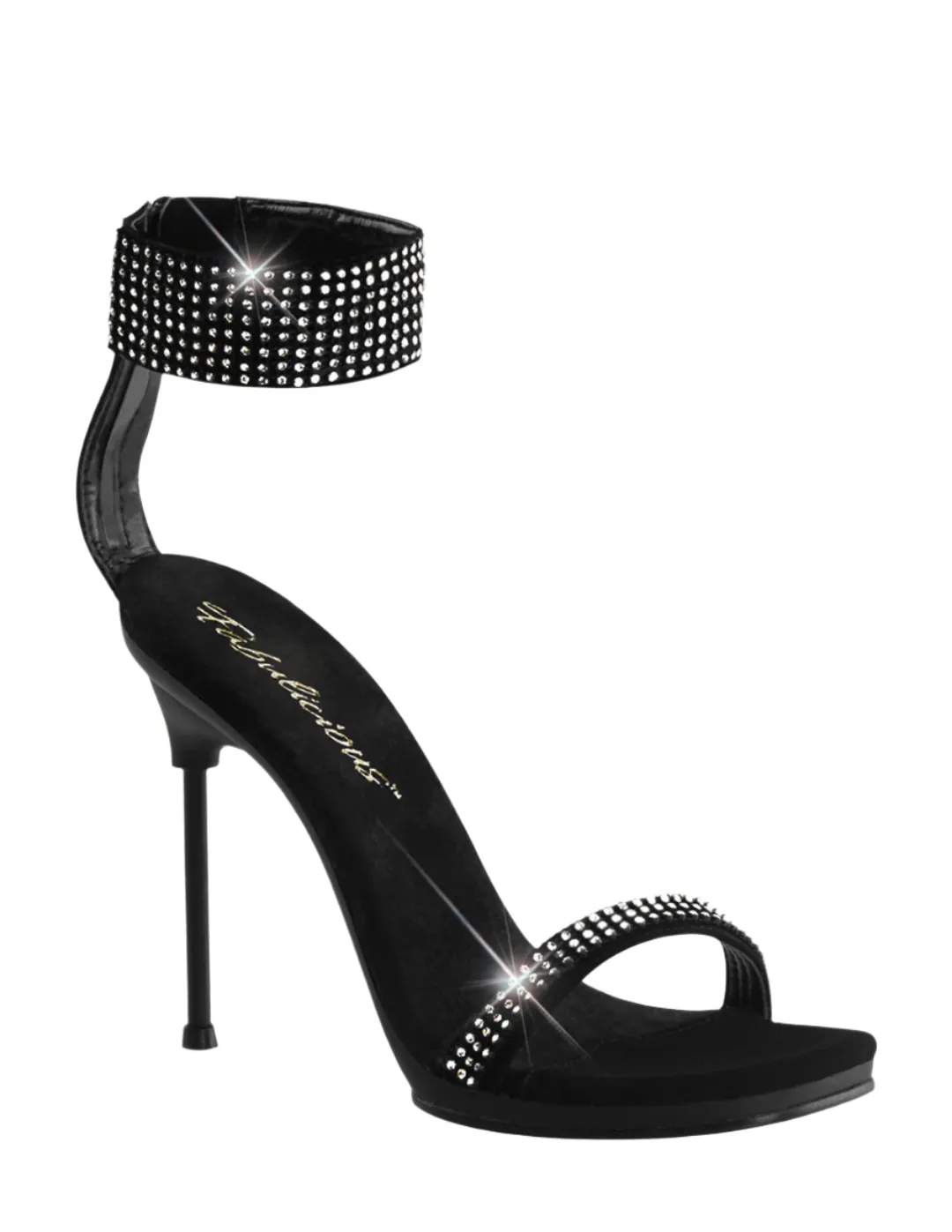 Chic-40 Rhinestone Ankle Cuff Sandal