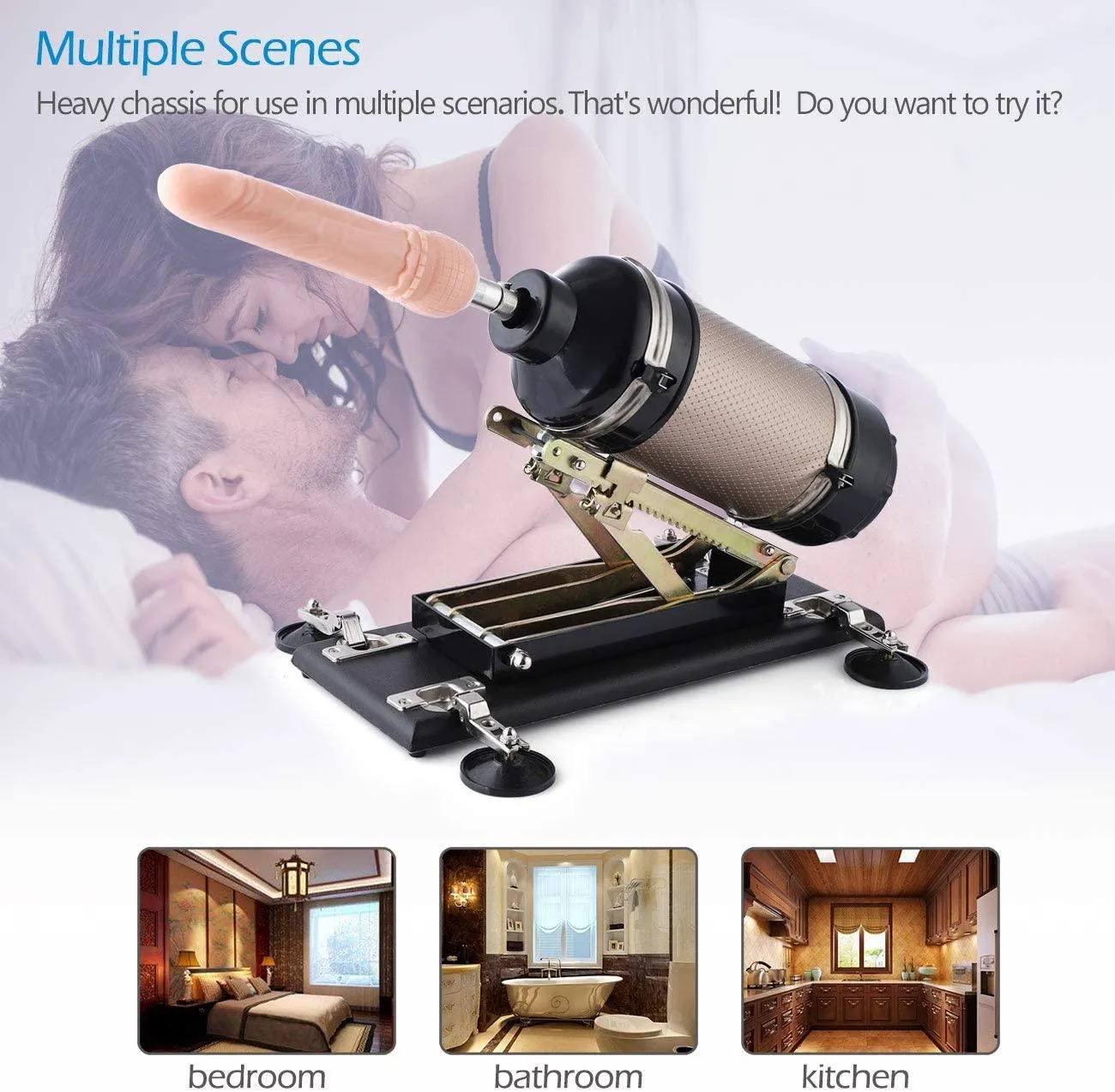 Climax Sex Machine 3 XLR Connector Love Machine with a Dildo