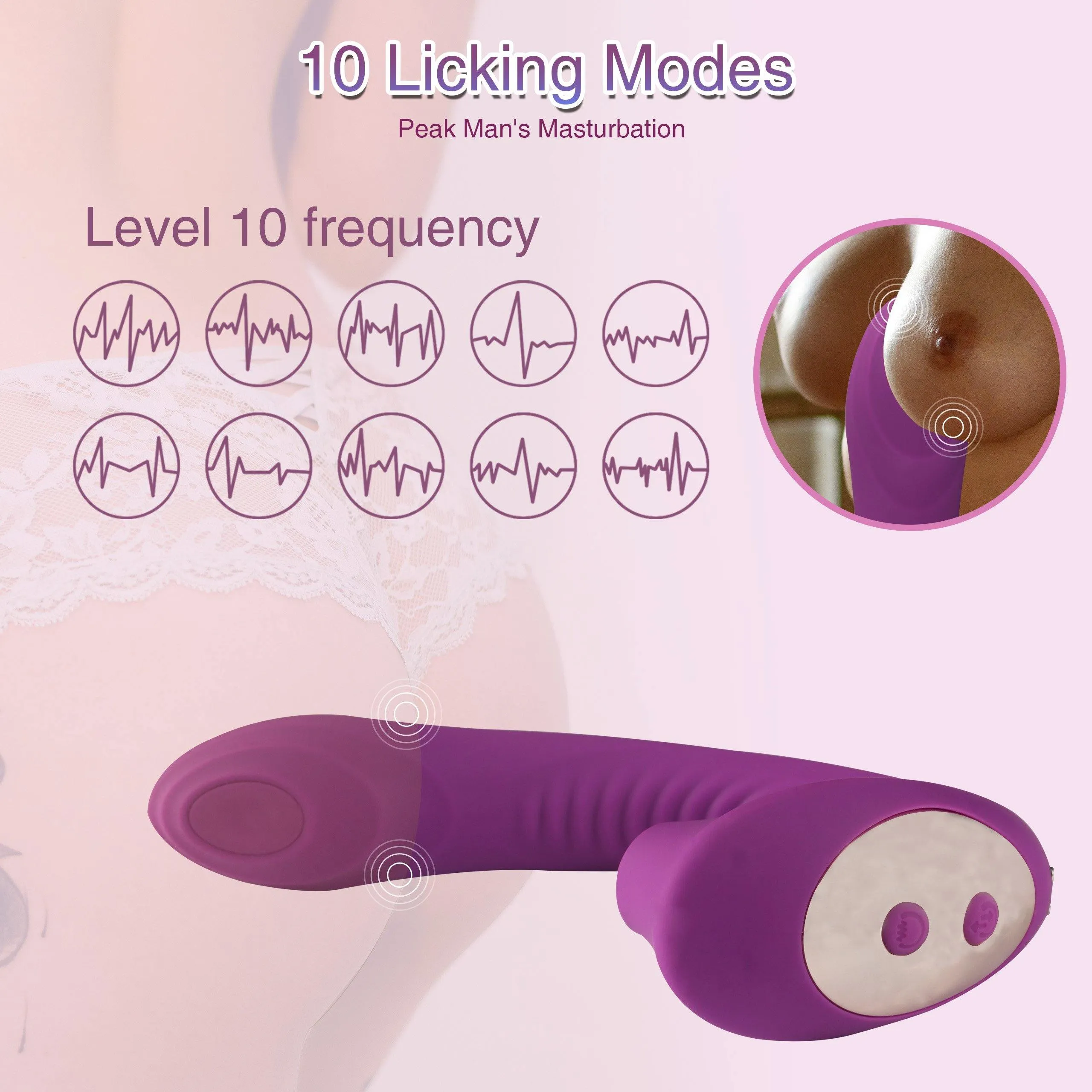 Clitoral Sucking Licking Vibrator G Spot Flapping Vibrating Dildo Vibrators