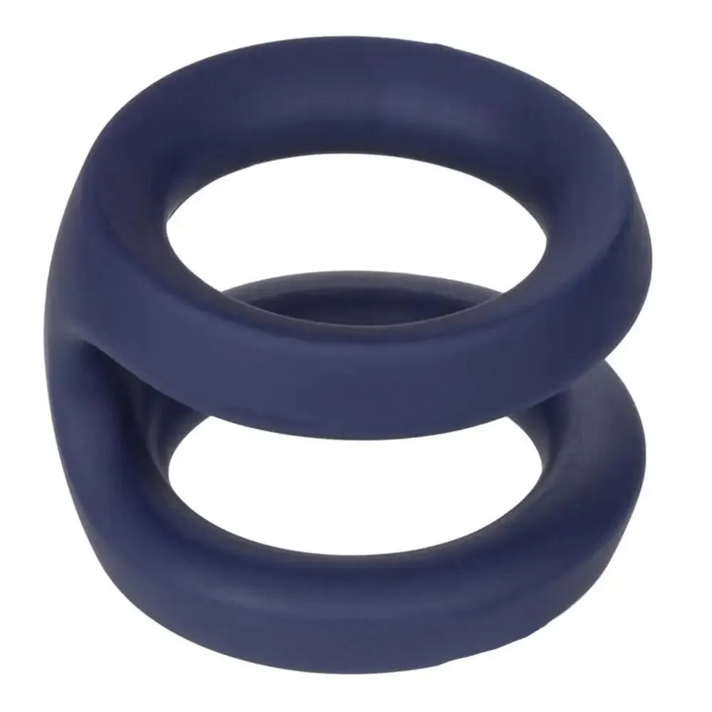 Colt Silicone Stretchy Black Ultra Soft Double Cock Ring