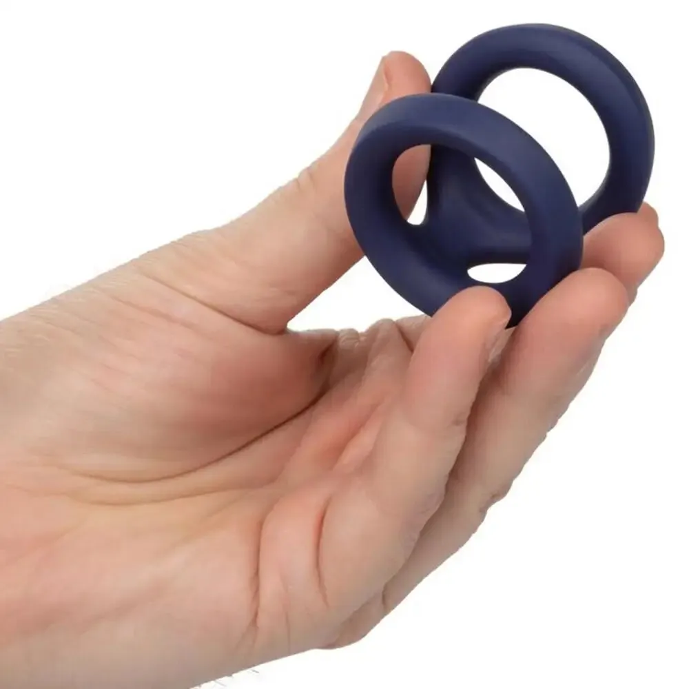 Colt Silicone Stretchy Black Ultra Soft Double Cock Ring