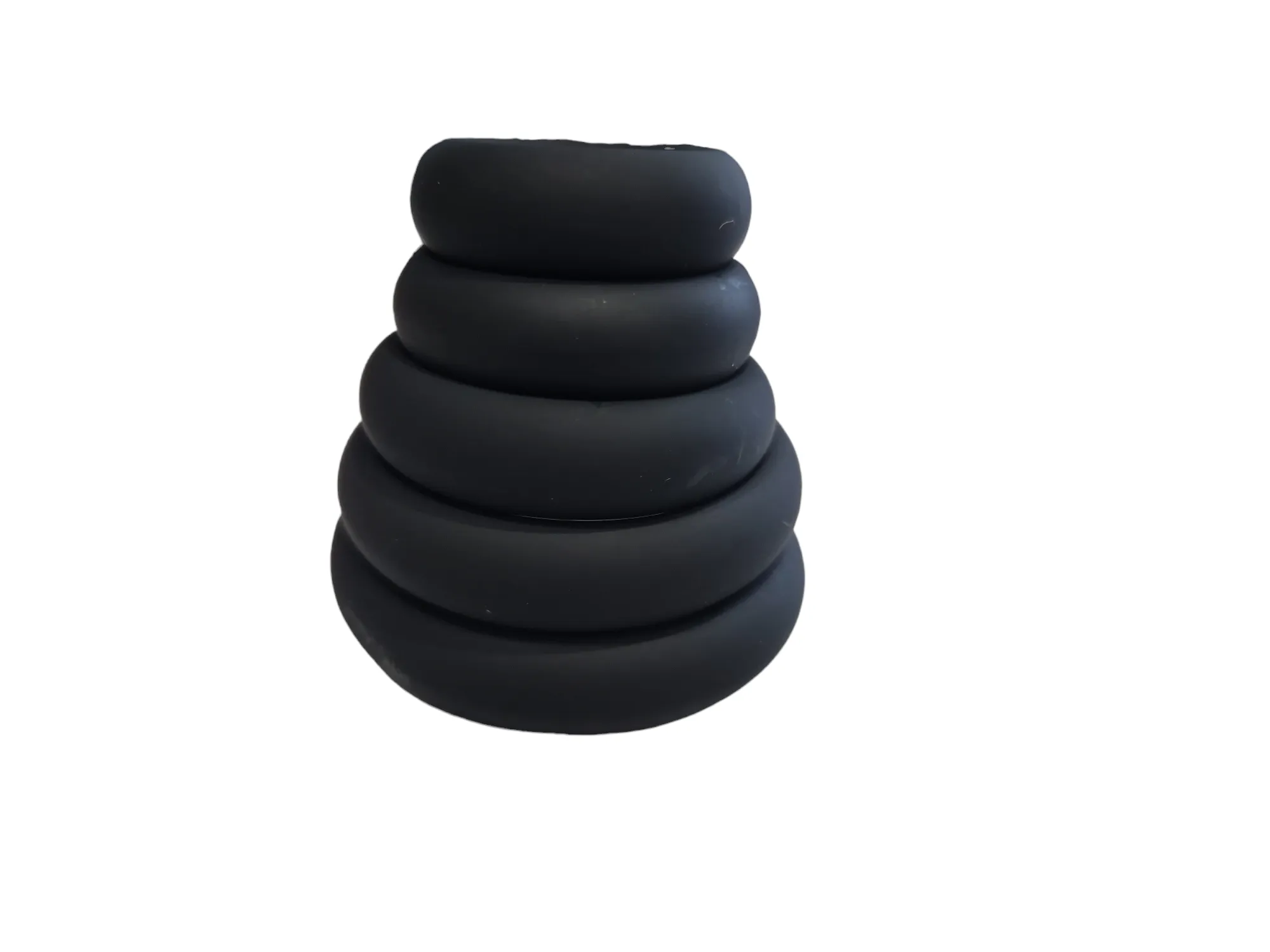 Come Closer 5 | Combo Pack |  Silicone Cock Ring Set | Stretchy | Black