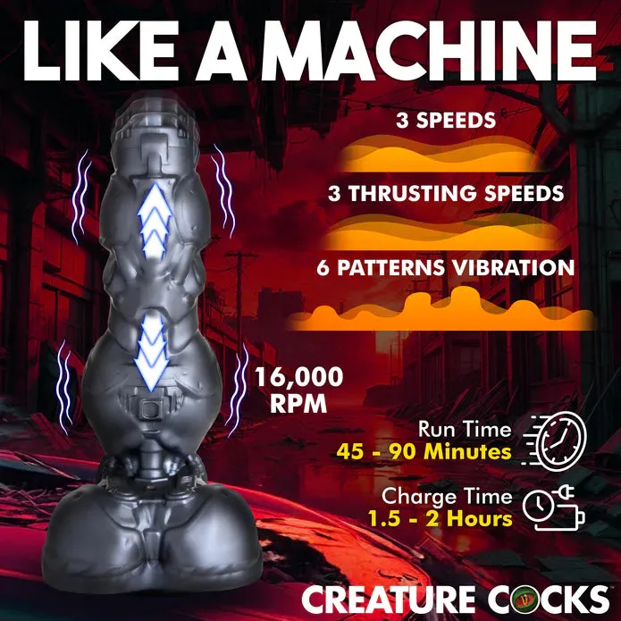 Creature Cocks Cyborg Cock Thrusting & Vibrating Dildo by XR