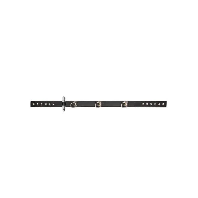 Curea sexy OUCH! Cuff Belt. pentru jocuri erotice BDSM. cu cătușe și inele de prindere. mărime ajustabilă. negru cu argintiu