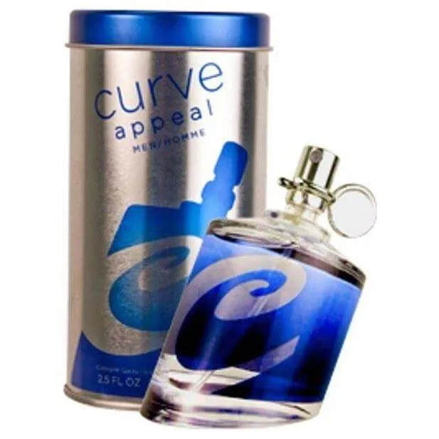 CURVE APPEAL for Men Cologne Spray 2.5 oz Spray edc NEW IN CAN / TIN