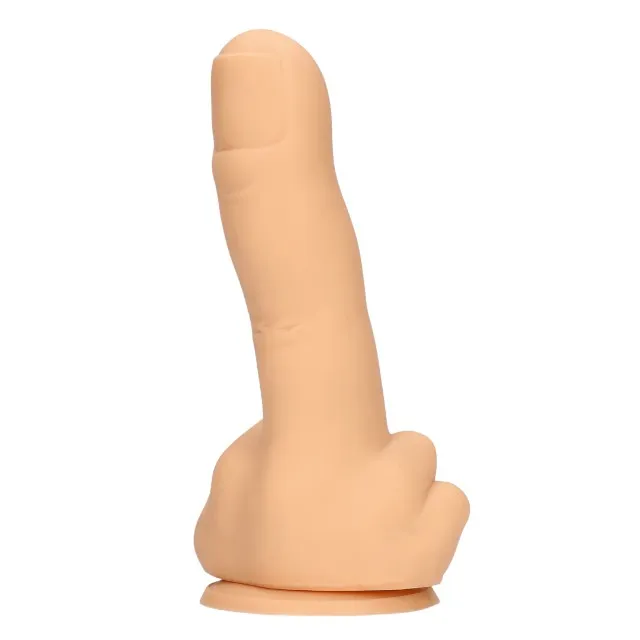 Dildo S-LINE BY SHOTS Up Yours. în formă de deget. din silicon lichid. cu bază cu ventuză pentru fixare. lungime 15.5 cm. culoarea pielii