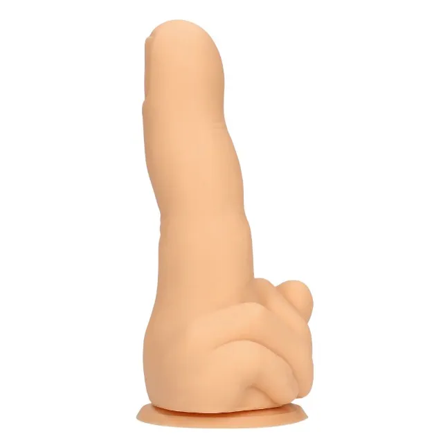 Dildo S-LINE BY SHOTS Up Yours. în formă de deget. din silicon lichid. cu bază cu ventuză pentru fixare. lungime 15.5 cm. culoarea pielii