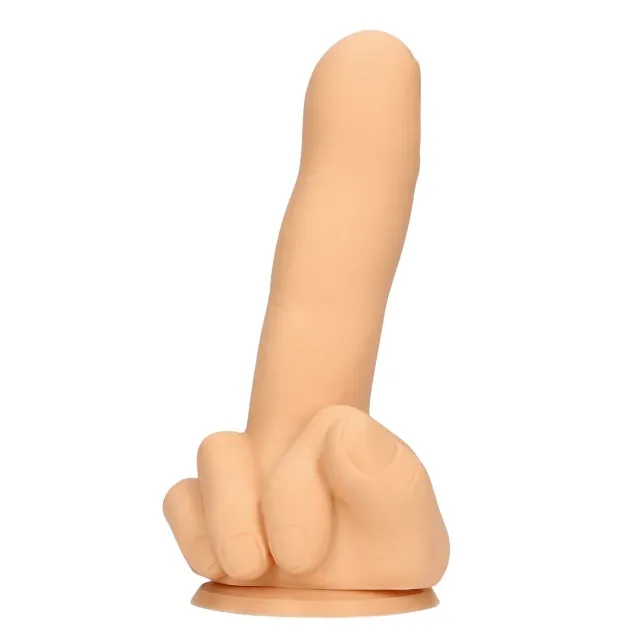 Dildo S-LINE BY SHOTS Up Yours. în formă de deget. din silicon lichid. cu bază cu ventuză pentru fixare. lungime 15.5 cm. culoarea pielii