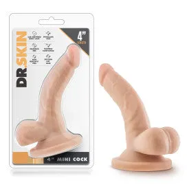 Dr Skin 4 inch Mini Cock Dildo in Vanilla Skin Tone