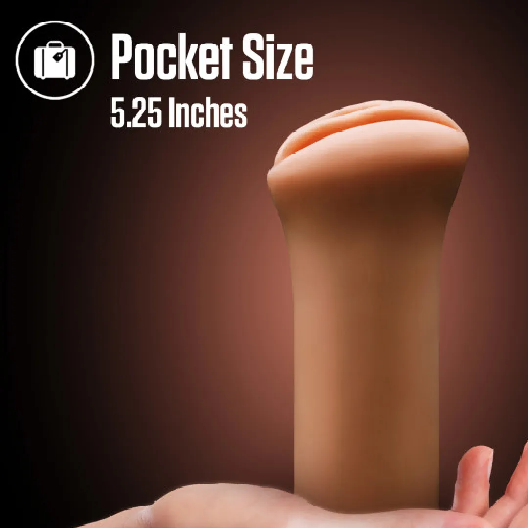 EnLust Molly Realistic Pocket Pussy Stroker with AI Image Gallery - Caramel