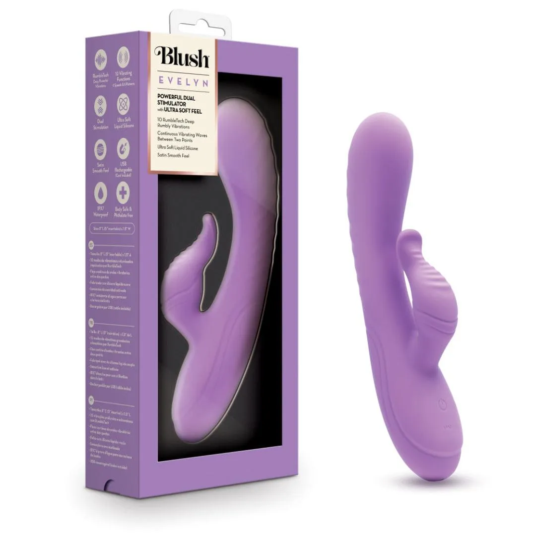 Evelyn Beginner G-Spot Rabbit Vibrator - Purple