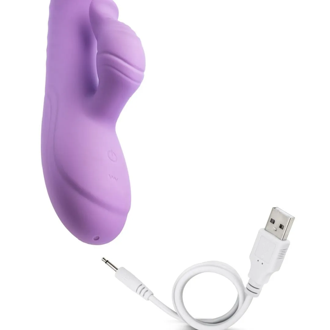 Evelyn Beginner G-Spot Rabbit Vibrator - Purple