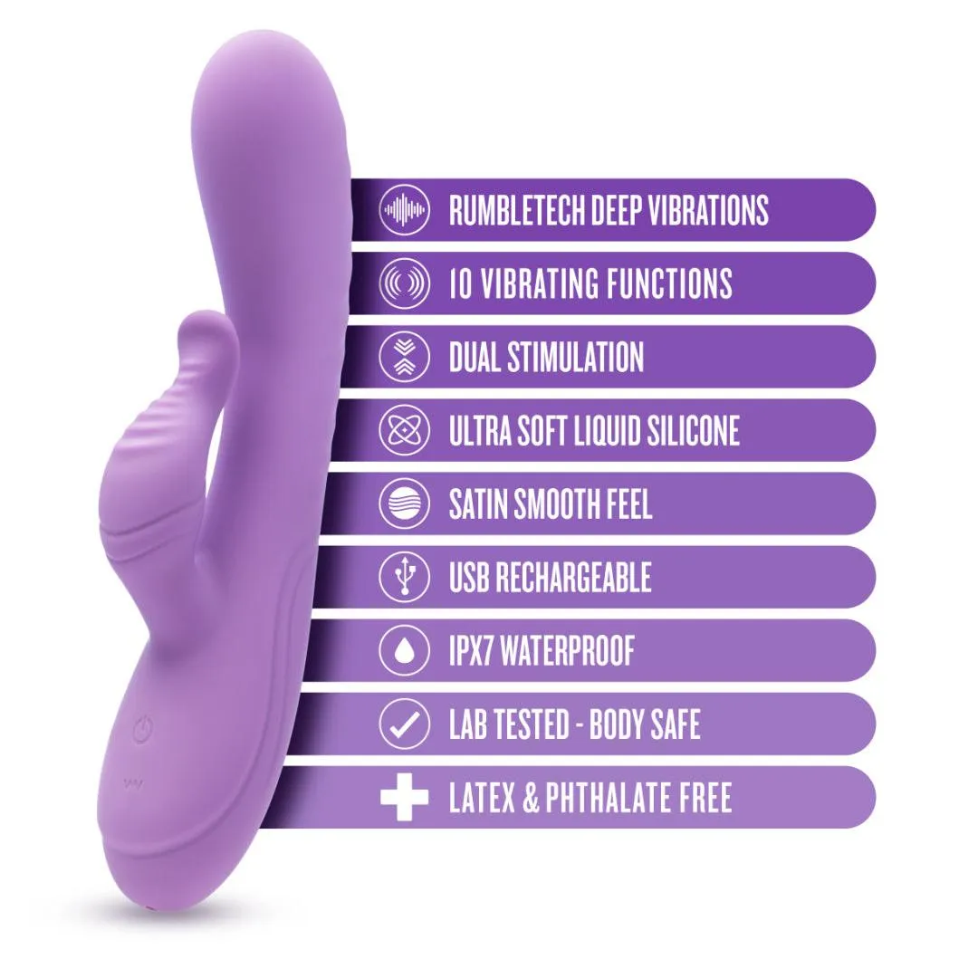 Evelyn Beginner G-Spot Rabbit Vibrator - Purple