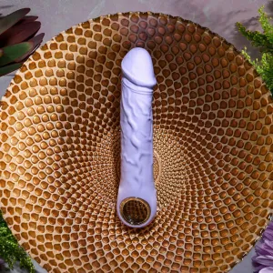 Evolved - Purple Fantasy Vibrating Realistic Dildo 7.25 (Purple)