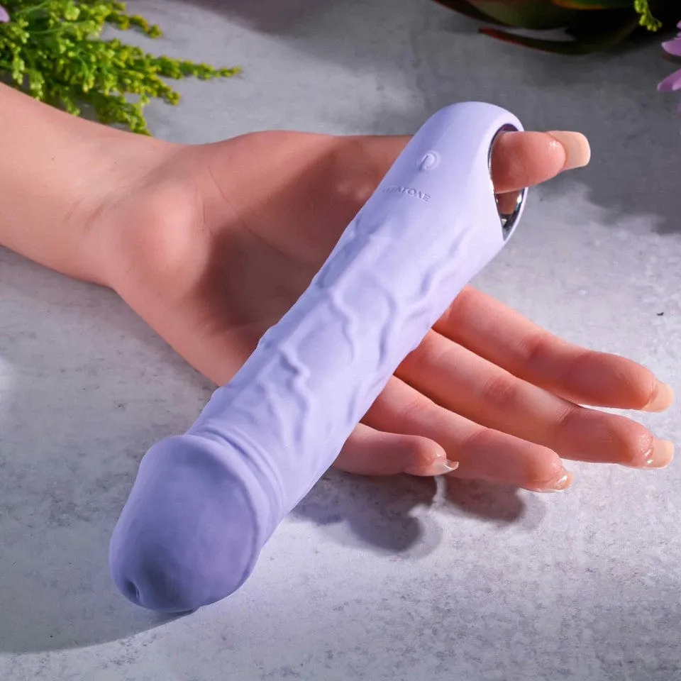 Evolved - Purple Fantasy Vibrating Realistic Dildo 7.25 (Purple)