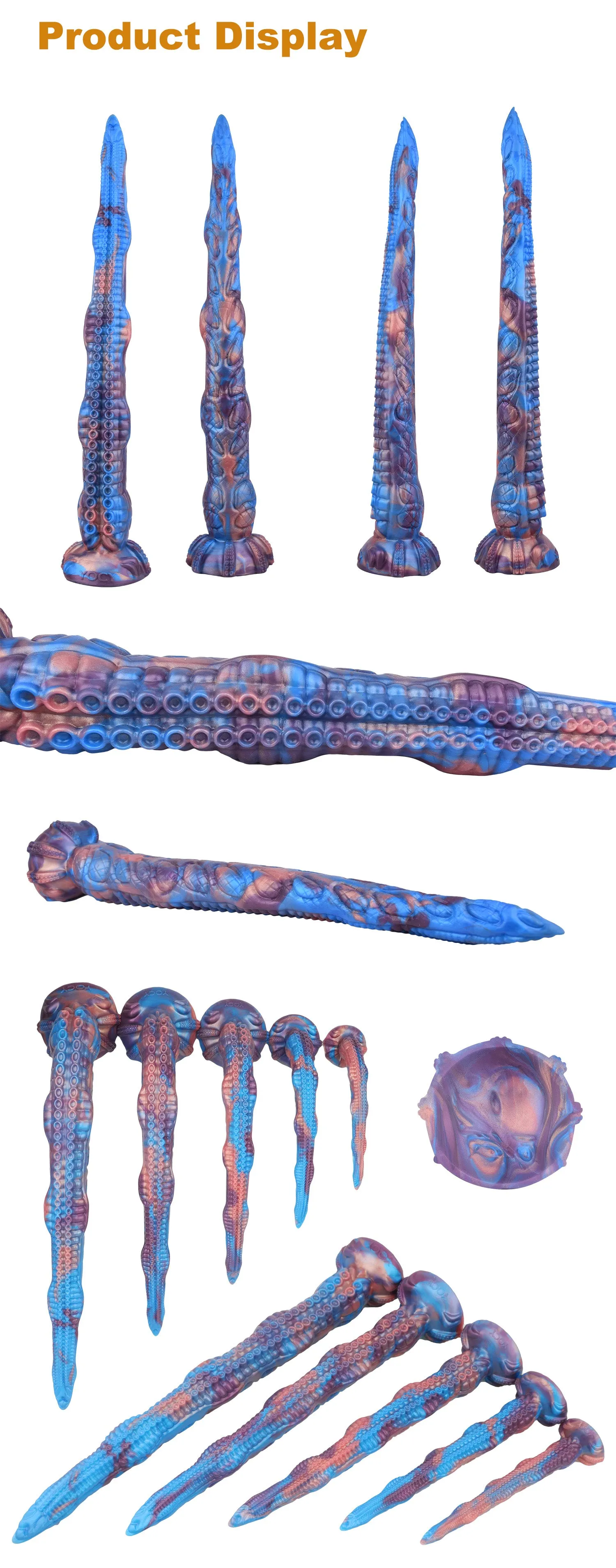 Fantasy Long Tentacle Dildo Anal Butt Plug - Realism Octopus Suction Cup Monsterdildo Sex Toy